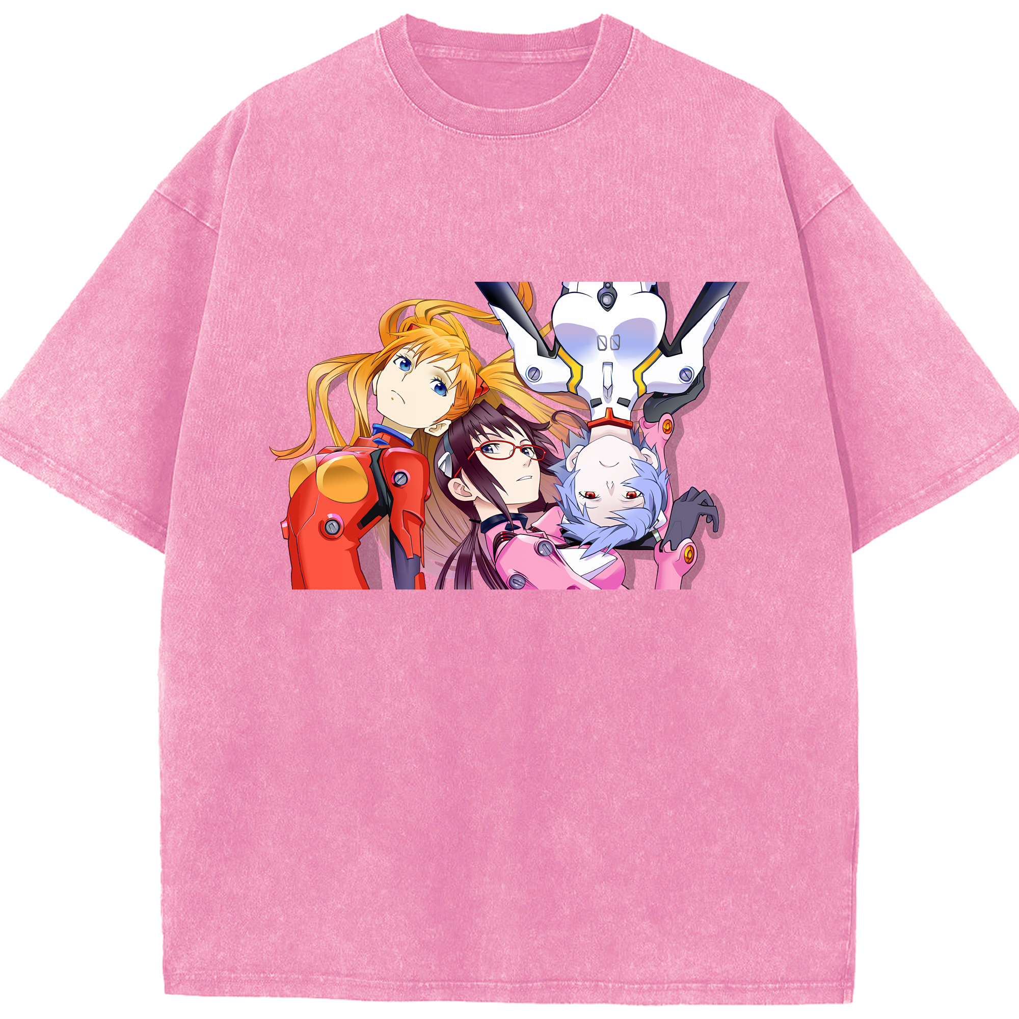 （画像用） EVA 新世紀エヴァンゲリオン 綿100% ヴィンテージ風 半袖Tシャツ（フロントプリント）